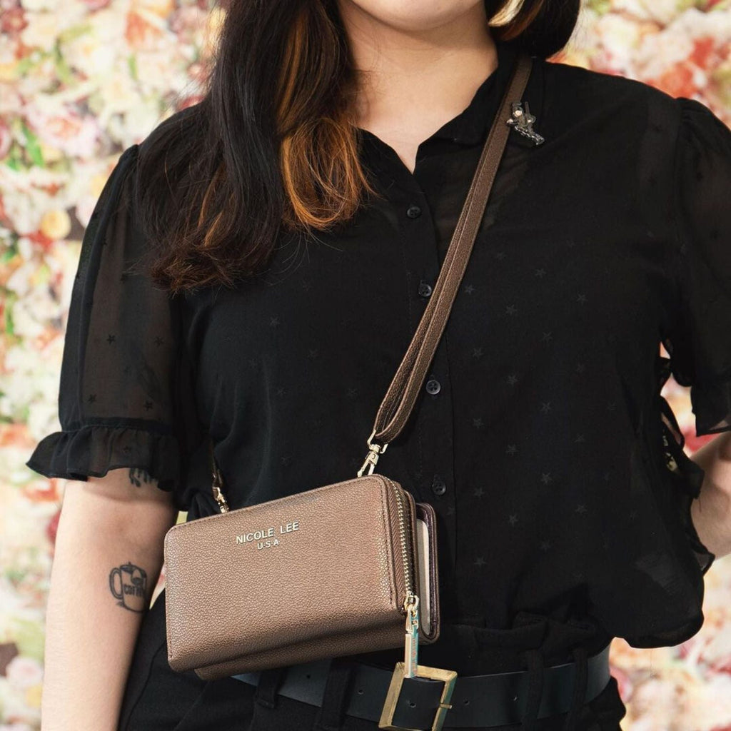 Funda de móvil con cartera separable y bandolera | Nicole Lee