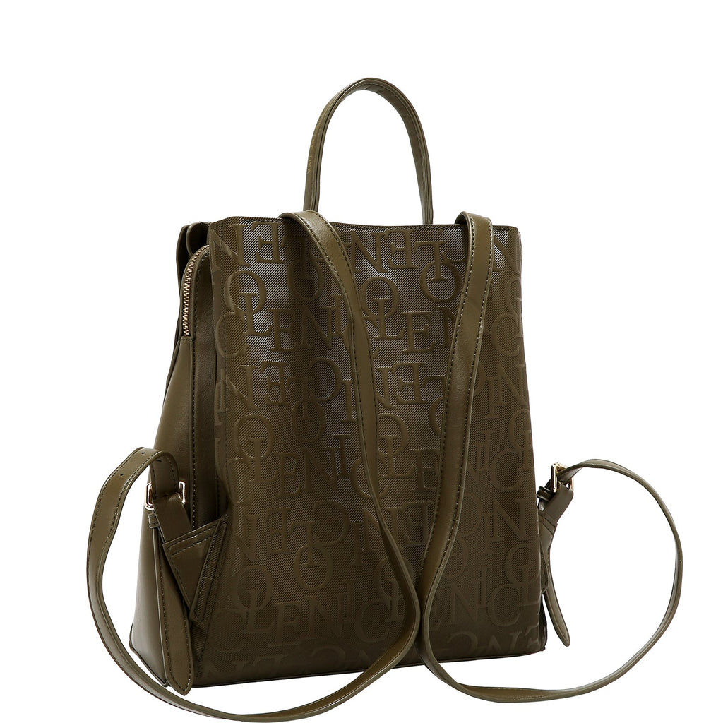 Mochila Elegancia en Relieve oliva Nicole Lee