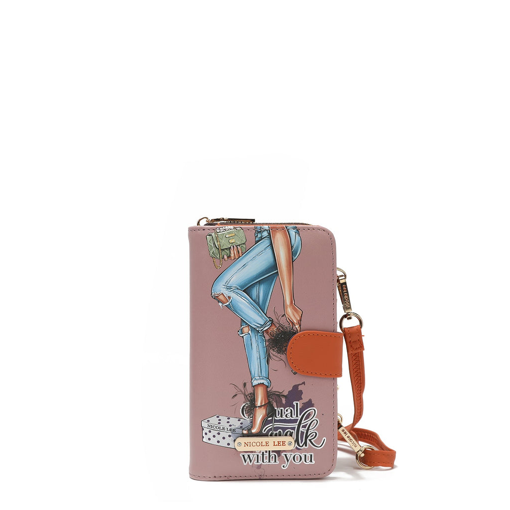Funda de móvil con cartera separable y bandolera | Nicole Lee