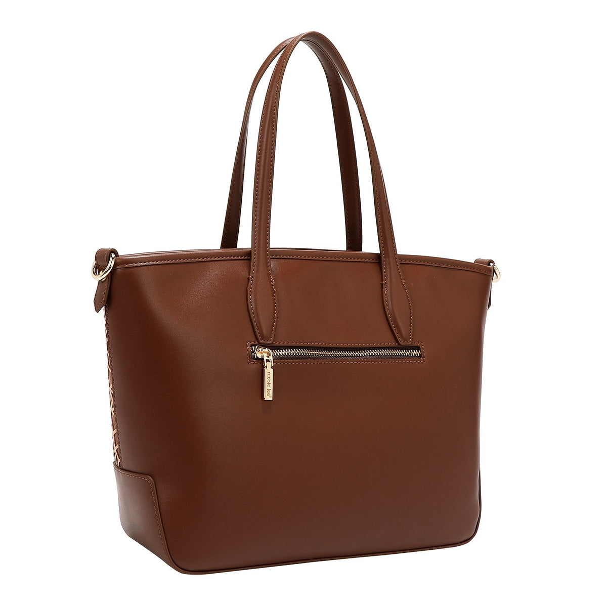 Bolso shopper geométrico marrón Nicole Lee (MARRON)