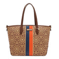 Bolso shopper geométrico marrón Nicole Lee (MARRON)