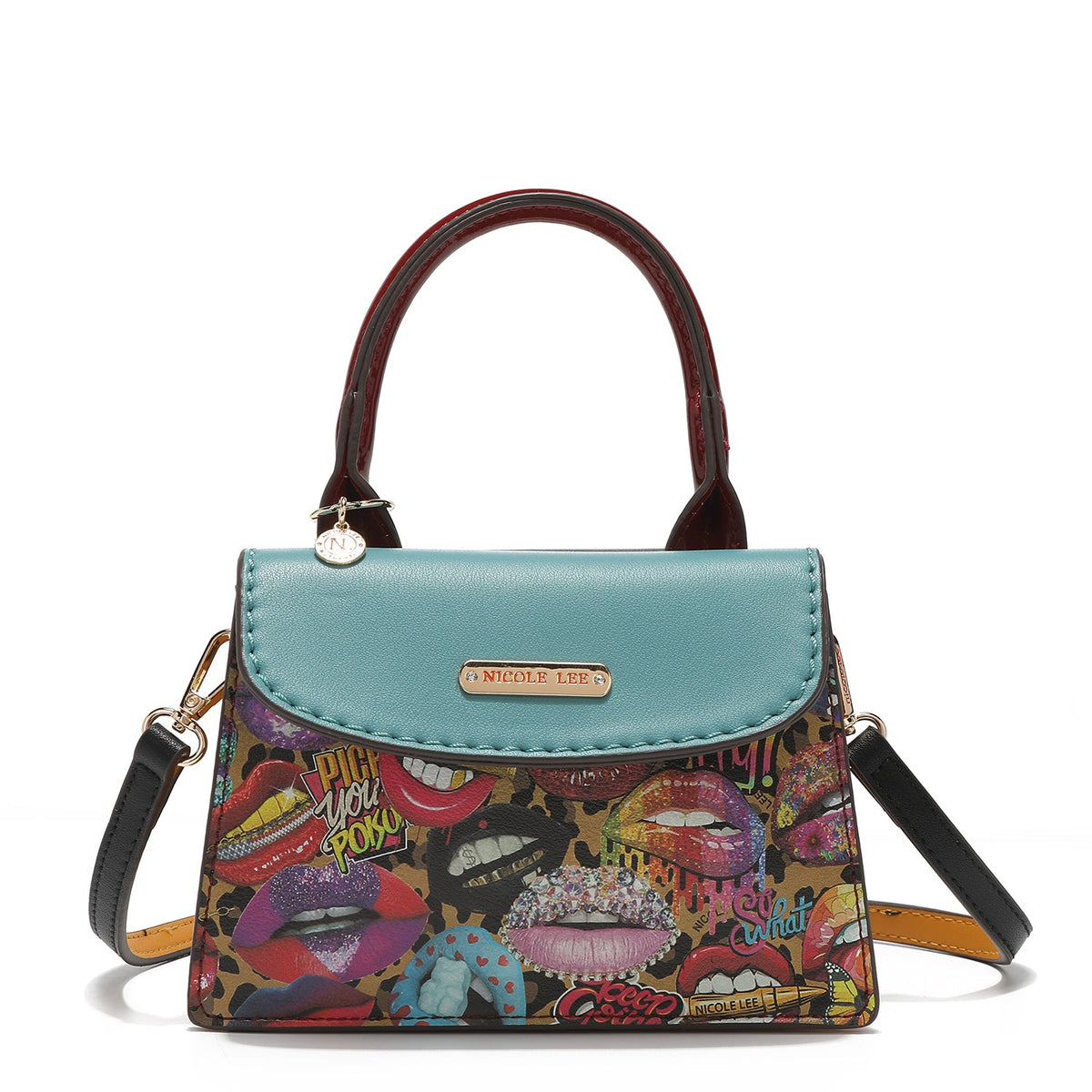 Bandolera compacta estampada Nicole Lee