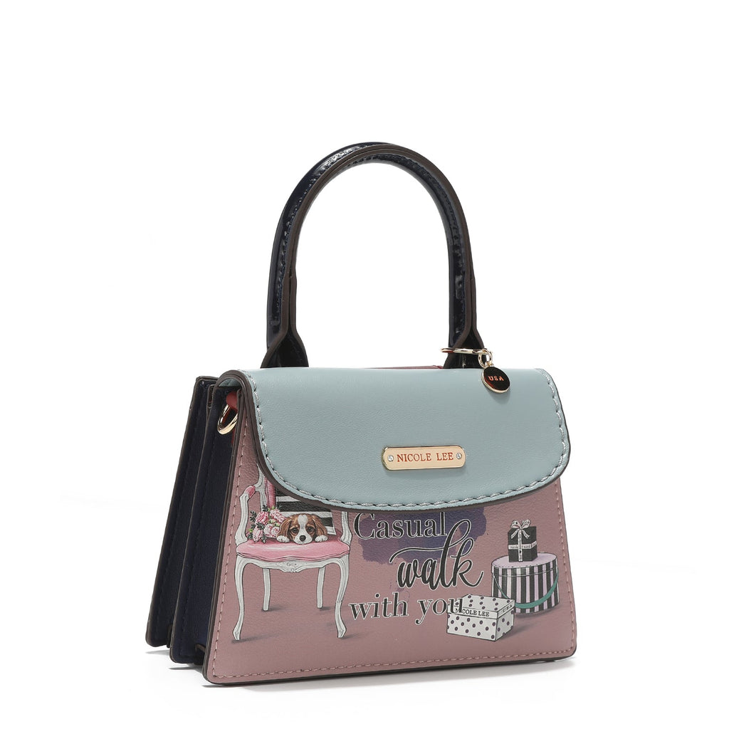 Bandolera compacta estampada Nicole Lee