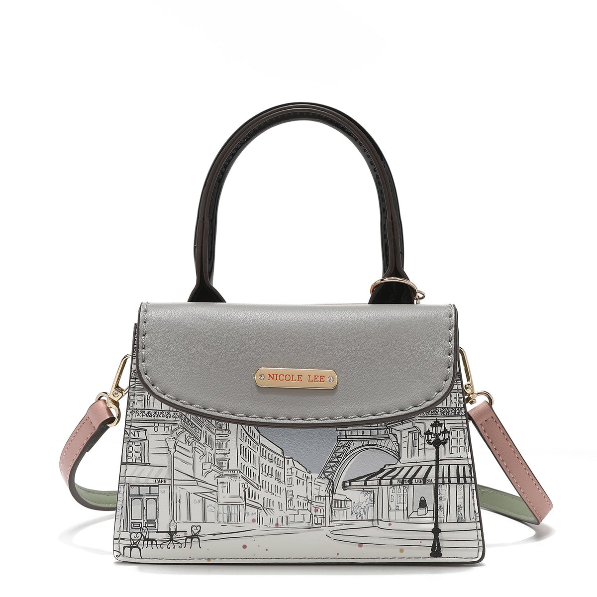 Bandolera compacta estampada Nicole Lee