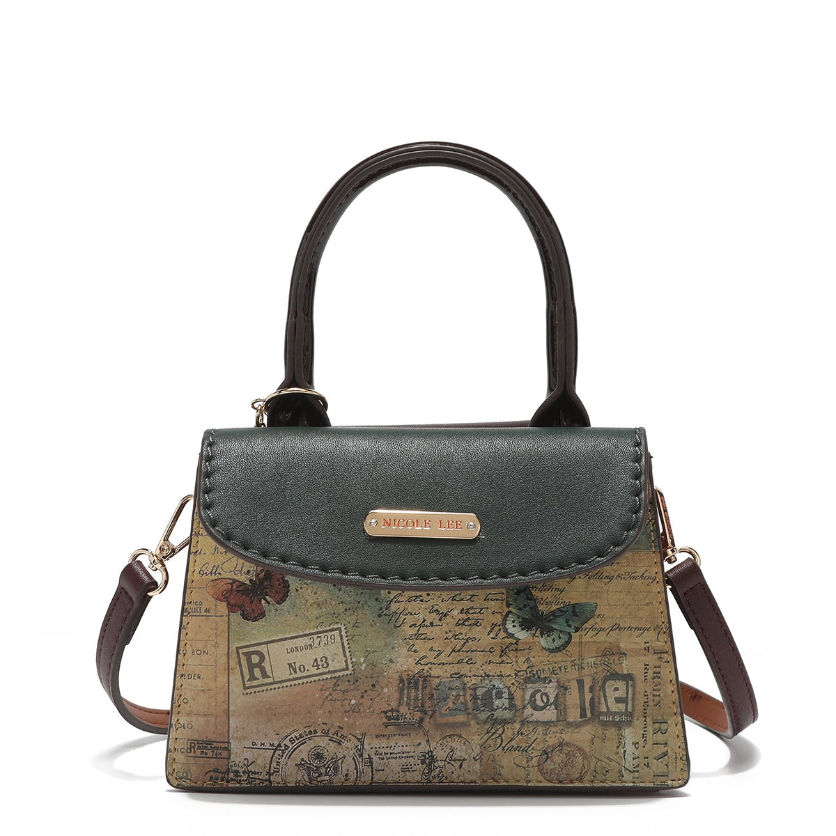 Bandolera compacta estampada Nicole Lee