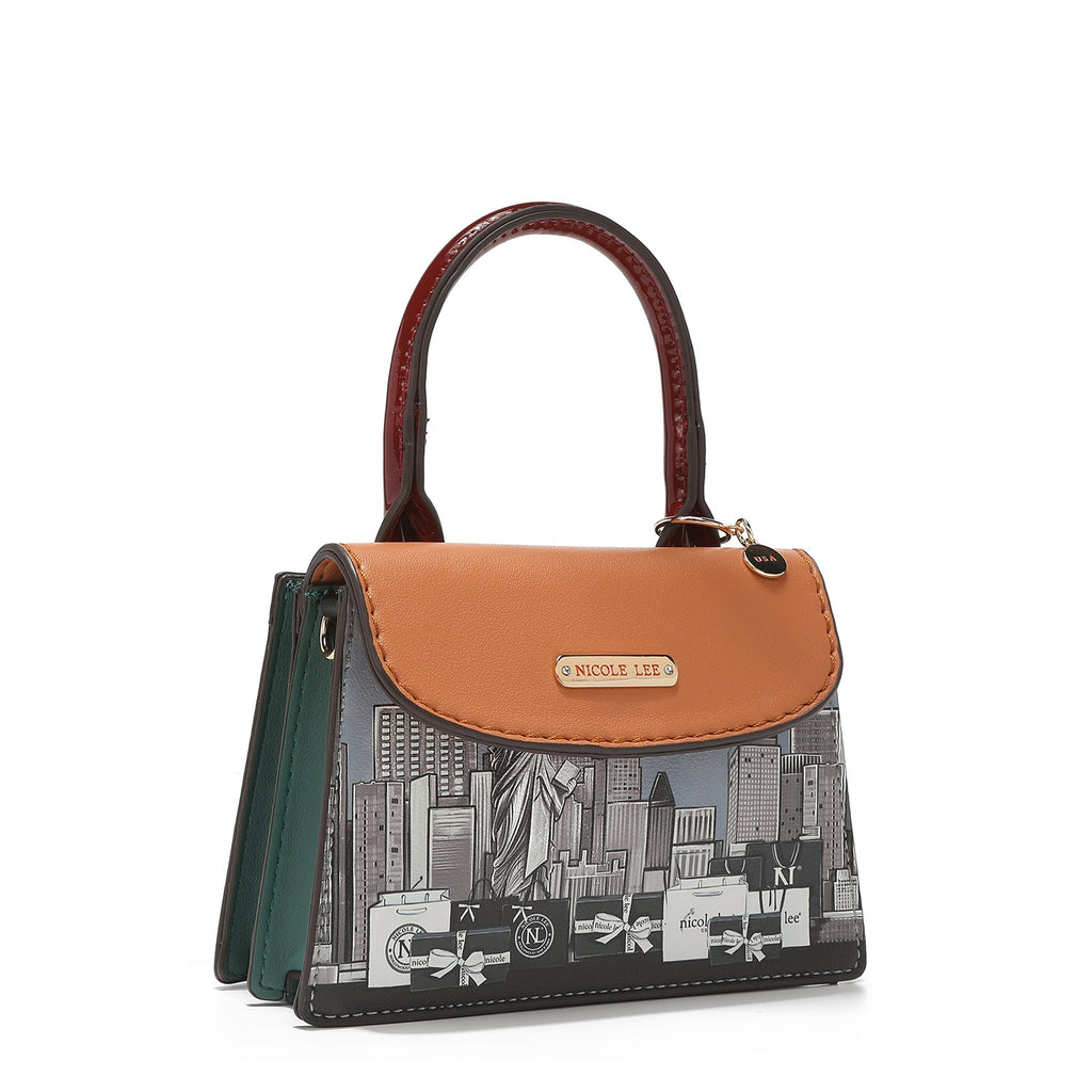Bandolera compacta estampada Nicole Lee