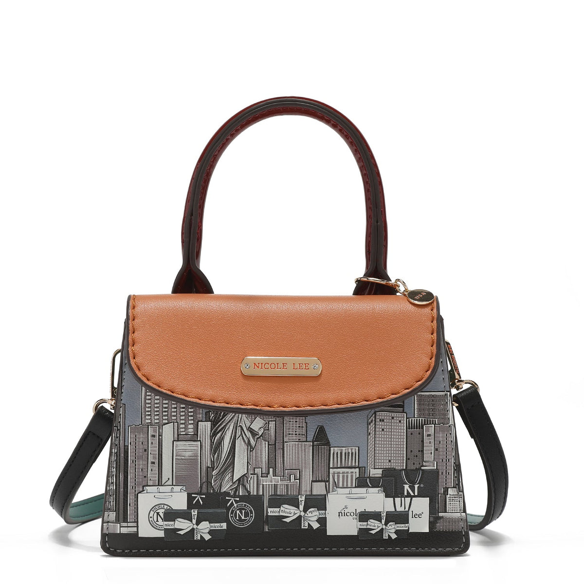 Bandolera compacta estampada Nicole Lee