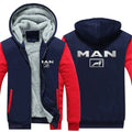 Men's Reversible Padded Winter Hoodie Jacket