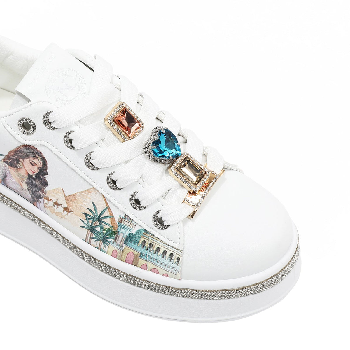 ZAPATILLAS DE MODA CON PEDRERÍA (QUEEN CLEOPATRA)