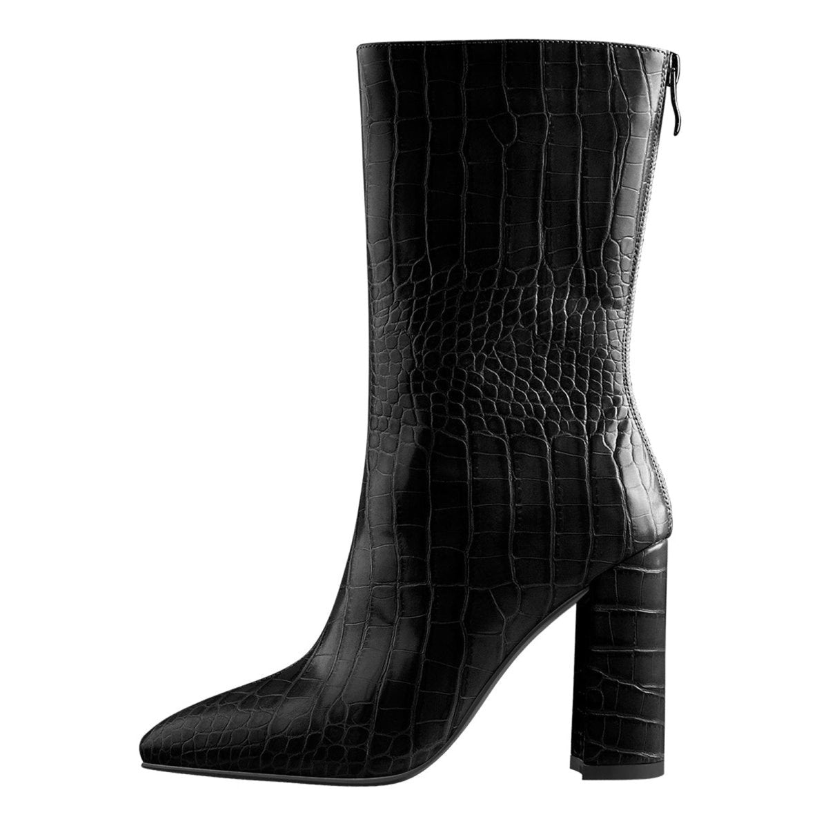 Faux Animal Leather Boots