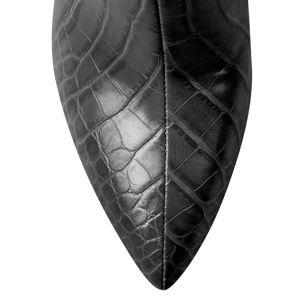 Faux Animal Leather Boots