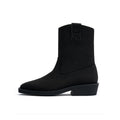 Knit Block Heel Ankle Boots – Pointed Toe Vintage Posh Boots