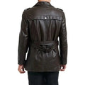 Men’s Black Motorcycle Leather Coat