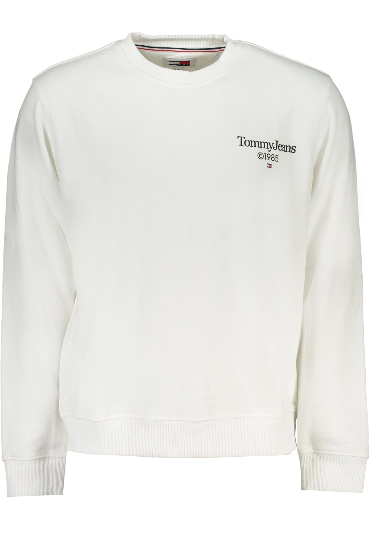 TOMMY HILFIGER MEN'S WHITE ZIPLESS SWEATSHIRT