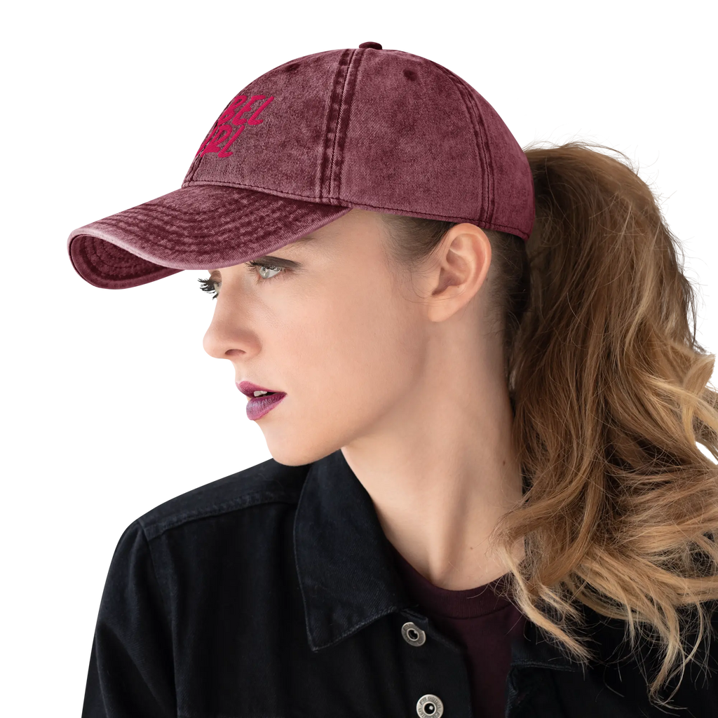Vintage Cap REBEL GIRL Vintage Cotton Twill Cap